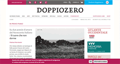 Desktop Screenshot of doppiozero.com