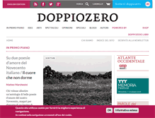 Tablet Screenshot of doppiozero.com